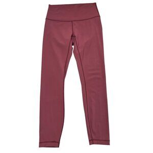 Lululemon Wunder Under High Rise 7/8 Tight 25" Inseam Misty Merlot Size 6